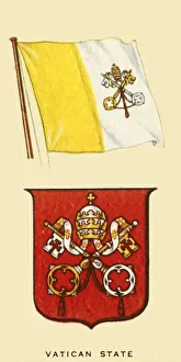 Vatican City Flag Impressions: Vatican State, c1935. Creator: Unknown