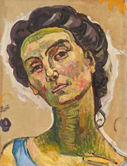 Fine Art Images Impressions: View into Infinity, Head Study, c1914. Creator: Hodler, Ferdinand (1853-1918)