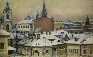 Oil On Canvas Realism Art Impressions: View of the Kremlin