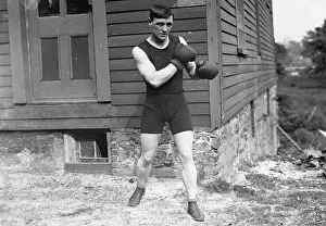Early 20th Century Boxing Impressions: Warnes (Middleweight), between c1910 and c1915. Creator: Bain News Service