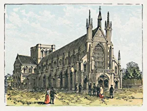 Gothic Buildings In England Impressions: Winchester, c1910