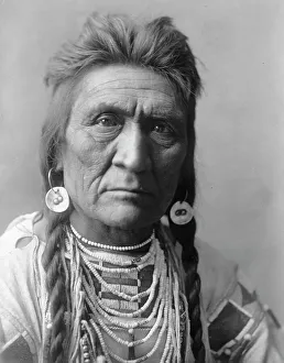 Traditional Tribal Clothing Impressions: Wolf, c1908. Creator: Edward Sheriff Curtis