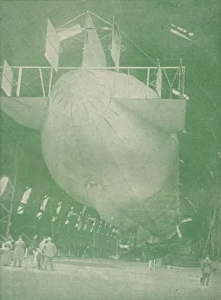 German Airship Impressions: A Zeppelin at home, c1917 (1919)