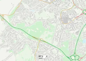 Redditch B97 4 Carte