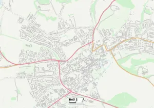 Carte de Localisation de Bath, BA5 2 BA5 2 (BA - Bath)