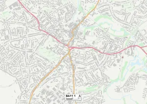 Mendip BA11 1 Carte.