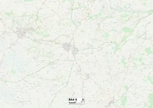 Impression encadrée : Mendip BA4 4 Carte