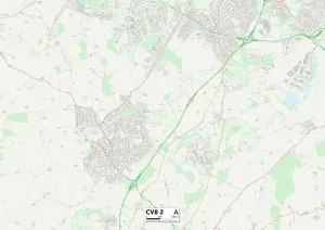 Impression encadrée : Warwick CV8 2 Carte