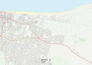 Impression encadrée : Gravesham DA12 2 Carte Impression encadrée : Gravesham DA12 2 Carte