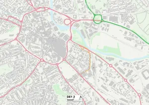 Derby DE1 2 Carte