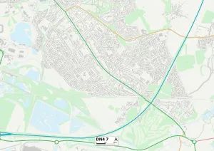 Doncaster DN4 7 Carte.