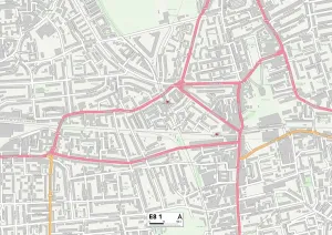 E - Londres E Impressions: Hackney E8 1 Carte