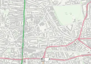 E - Londres E Impressions: Hackney E8 2 Carte