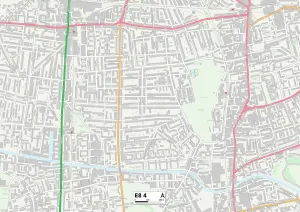E - Londres E Impressions: Hackney E8 4 Carte