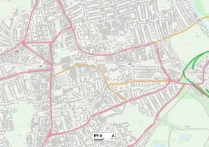 E - Londres E Impressions: Hackney E9 6 Carte