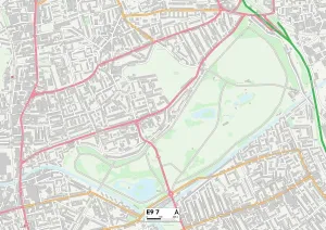Hackney E9 7 Carte