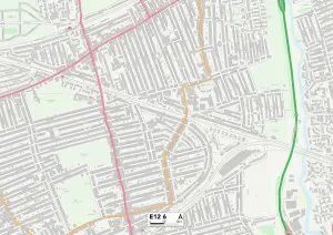 Impression encadrée : Newham E12 6 Carte