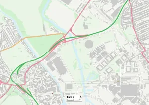 Impression encadrée : Newham E20 3 Carte