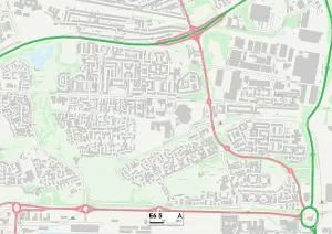 Impression encadrée : Newham E6 5 Carte