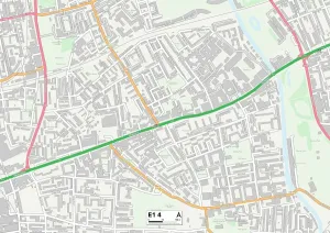 E - Londres E Impressions: Tower Hamlets E1 4 Carte
