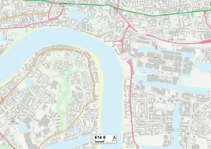 Tower Hamlets E14 8 Carte
