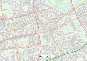 E - Londres E Impressions: Tower Hamlets E2 0 Carte
