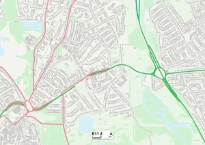E - Londres E Impressions: Forêt de Waltham E11 2 Carte
