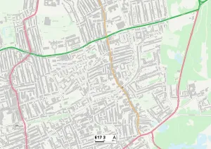 E - Londres E Impressions: Forêt de Waltham E17 3 Carte