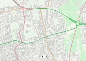 E - Londres E Impressions: Forêt de Waltham E17 4 Carte