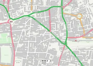 Hackney EC2A 3 Carte