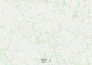 Impression encadrée : Exeter EX37 9 Carte