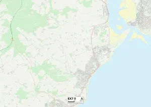 Exeter EX7 0 Carte