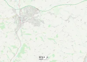 Mid Devon EX16 4 Carte