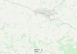 Mid Devon EX17 3 Carte