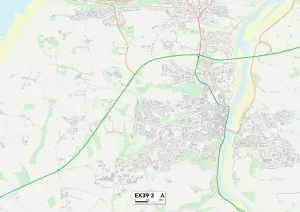 Impression encadrée : Torridge EX39 3 Carte
