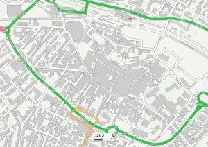 Impression encadrée : Luton LU1 2 Carte