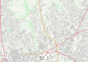 Oldham OL1 3 Carte