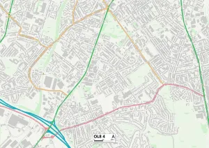 Oldham OL8 4 Carte