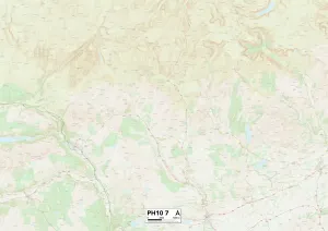 Perth et Kinross PH10 7 Carte.