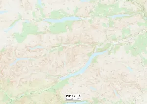 Perth et Kinross PH15 2 Carte.