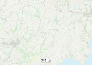Cornwall TR2 4 Carte