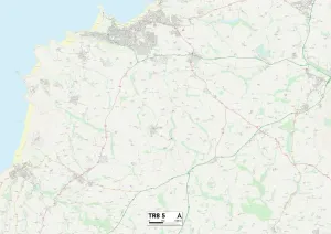 Cornouailles TR8 5 Carte