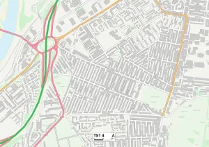 TS - Middlesbrough Impressions: Middlesbrough TS1 4 Carte