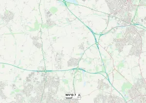 Wolverhampton WV10 7 Carte