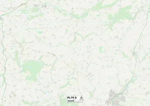 West Devon PL19 0 Carte.
