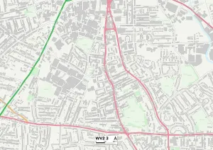 Wolverhampton WV2 3 Carte