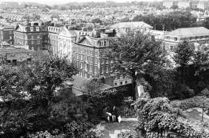 Les jardins sur le toit de Derry et Toms à Kensington High Street, Londres.