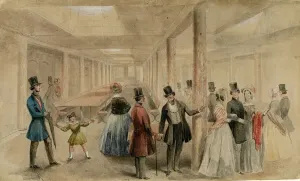 La première classe du salon de l SS Great Britain, 1845.