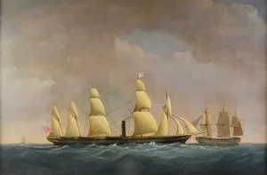 La SS Great Britain sur lAtlantique, 1846.