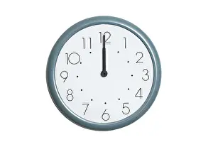 horloge à midi